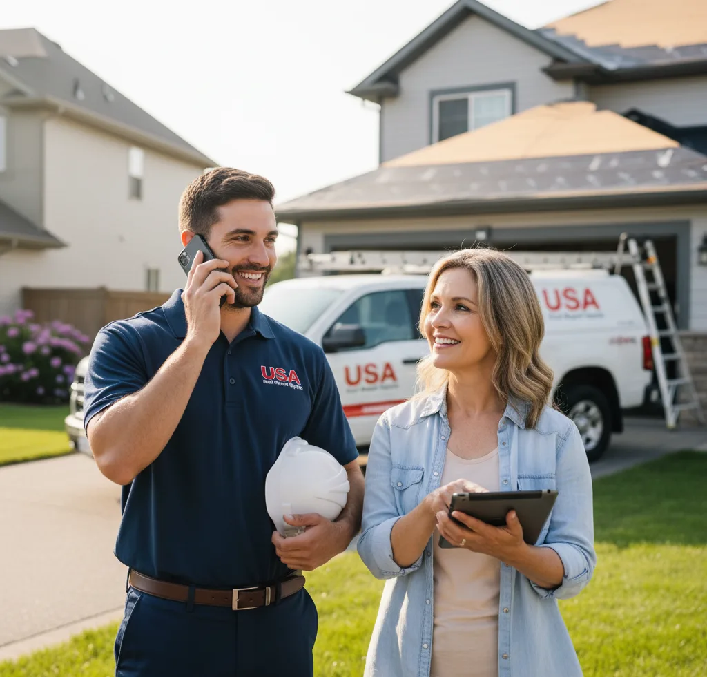 USA Roof Repair Experts customer support in Lakefield